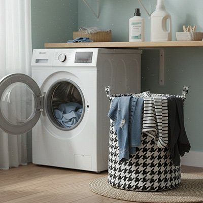 Panier linge pliable 